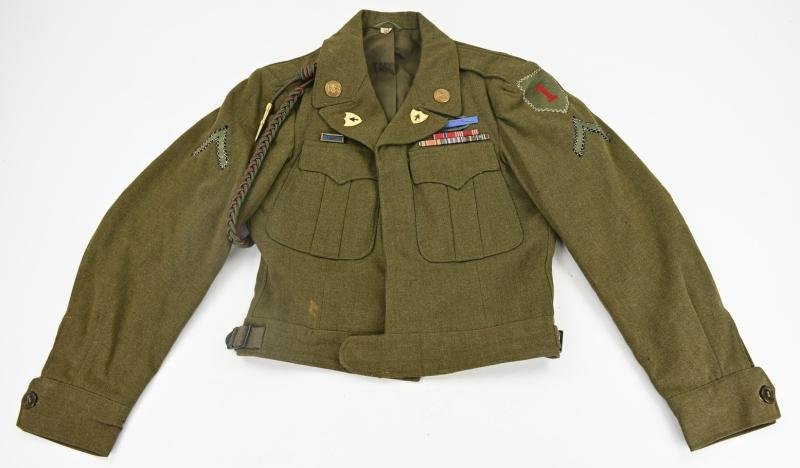 US WW2 26th Infantry Regiment / 1st Infantry Division 'Big Red One' Tunic Set — image 6