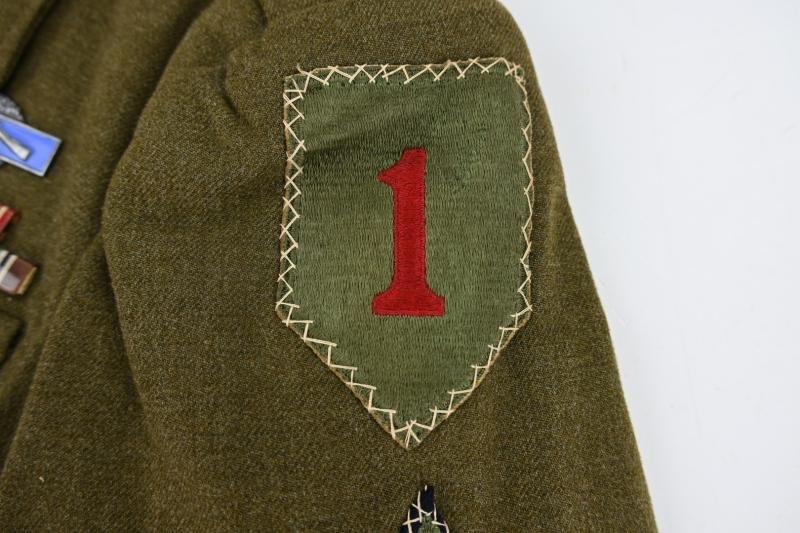 US WW2 26th Infantry Regiment / 1st Infantry Division 'Big Red One' Tunic Set — image 9