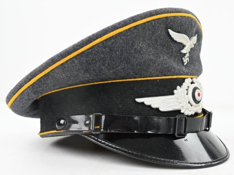 German LW EM/NCO Visor Cap 'Flgz.Schule Kiliansdorf' — image 2