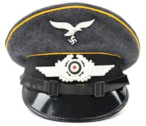 German LW EM/NCO Visor Cap 'Flgz.Schule Kiliansdorf'