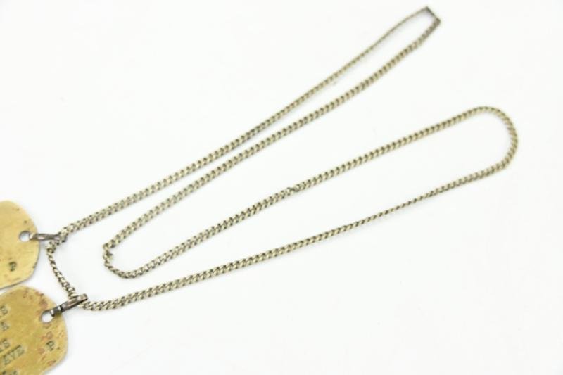 US WW2 28th Infantry Division 'Keystone' Dog-tag Set — image 4