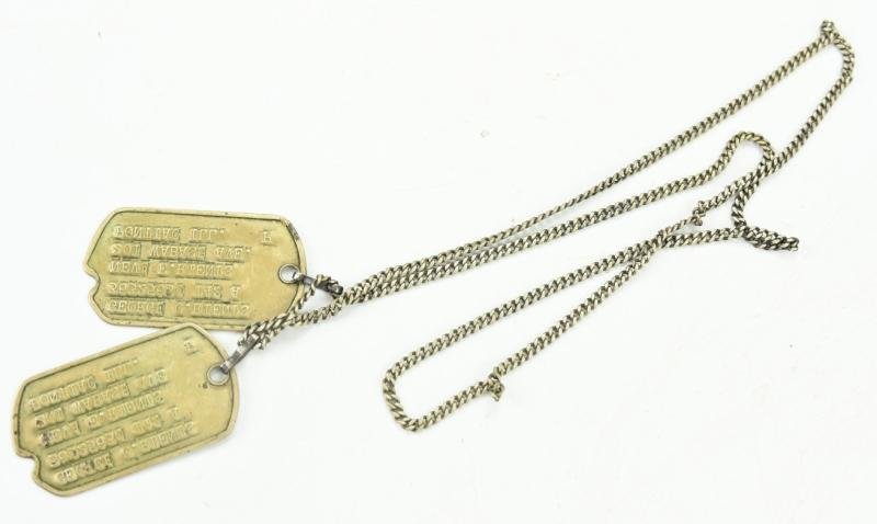 US WW2 28th Infantry Division 'Keystone' Dog-tag Set — image 5