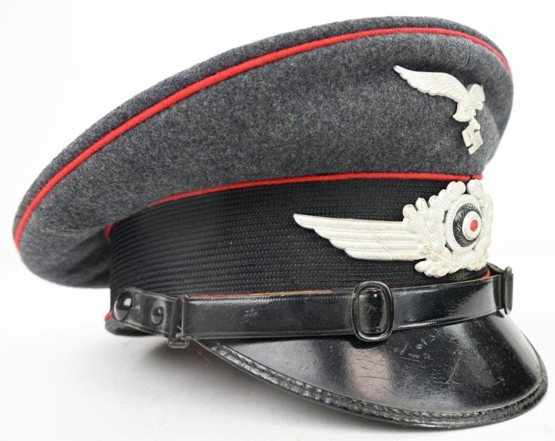German LW NCO Flak/ Artillery Visor Cap '10. Battr./ 1. Flak-Rgt.27' — image 6