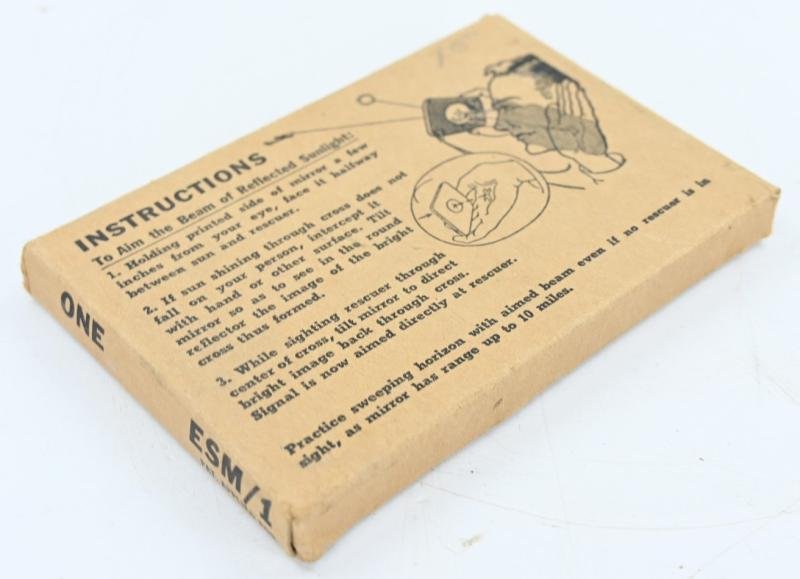 USAAF WW2 Emergency Signaling Mirror in Package — image 3