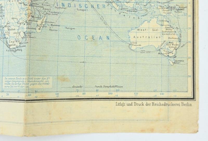 German WW1 Mapcard 'Deutschland' — image 3