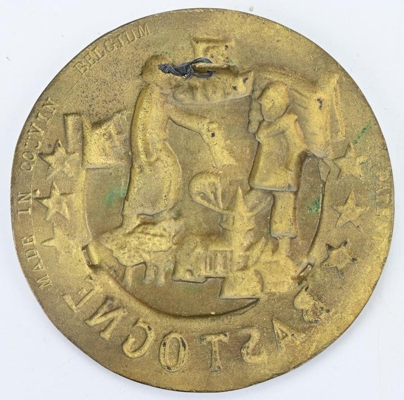 US WW2 101st Airborne Battle of the Bulge Brass NUTS Plaque Bastogne 1944 — image 5