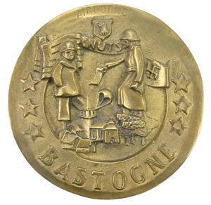 US WW2 101st Airborne Battle of the Bulge Brass NUTS …