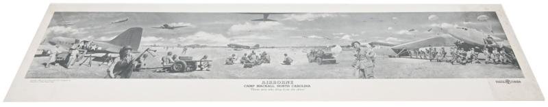 US WW2 Airborne Paratrooper Yard Long Training Poster in original postcover — image 10