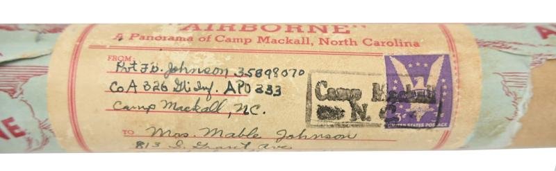 US WW2 Airborne Paratrooper Yard Long Training Poster in original postcover — image 14