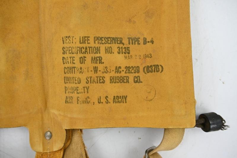 USAAF WW2 Paratrooper Mea West Vest B-4 101st Airborne Division 502nd PIR. — image 2