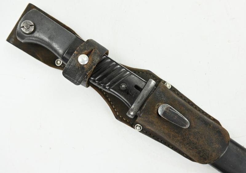 German WH K98 Mauser Bayonet with Frog 'Carl Eickhorn' — image 3