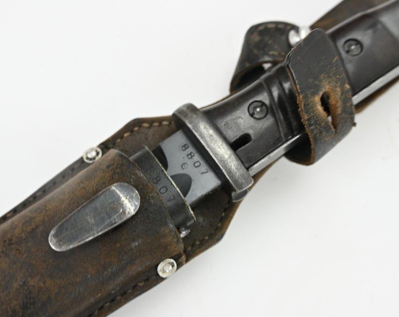 German WH K98 Mauser Bayonet with Frog 'Carl Eickhorn' — image 6