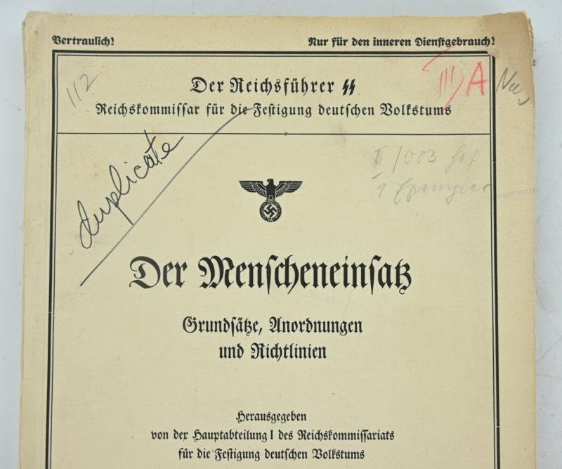 German Reichsführer-SS Intern Book 'Human Imprisonment' — image 2