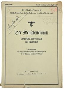 German Reichsführer-SS Intern Book 'Human Imprisonment'