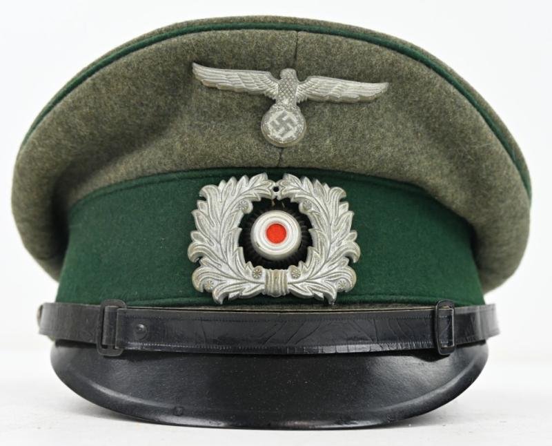 German EM/NCO Customs Visor Cap — image 2
