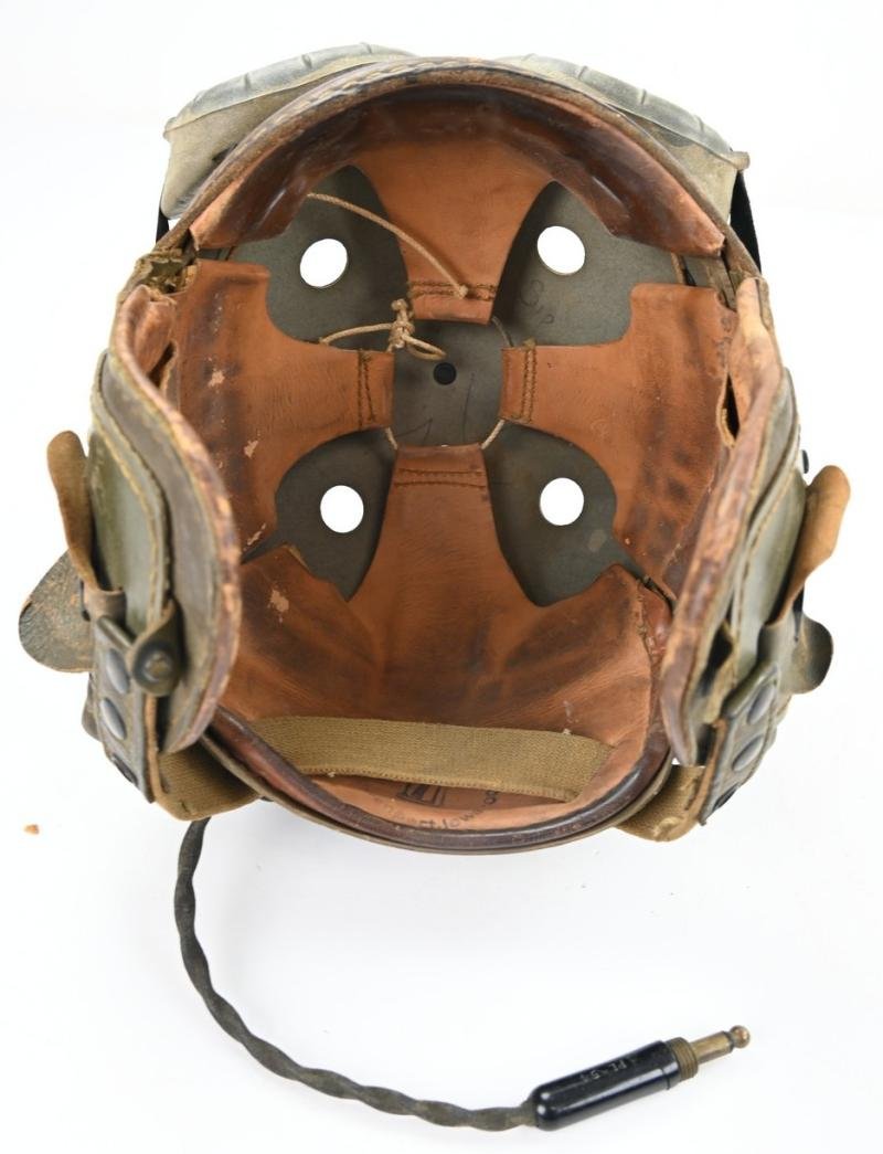 US WW2 Named Tanker Helmet Headset — image 10