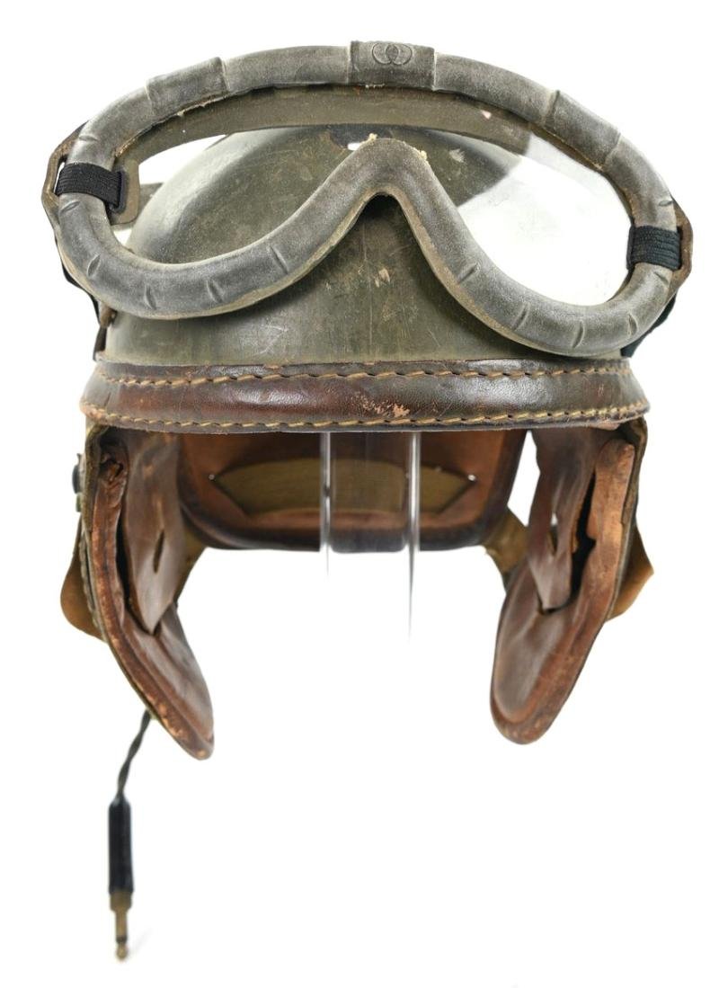 US WW2 Named Tanker Helmet Headset — image 2