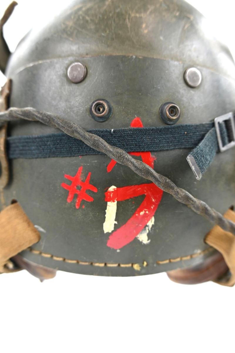 US WW2 Named Tanker Helmet Headset — image 6