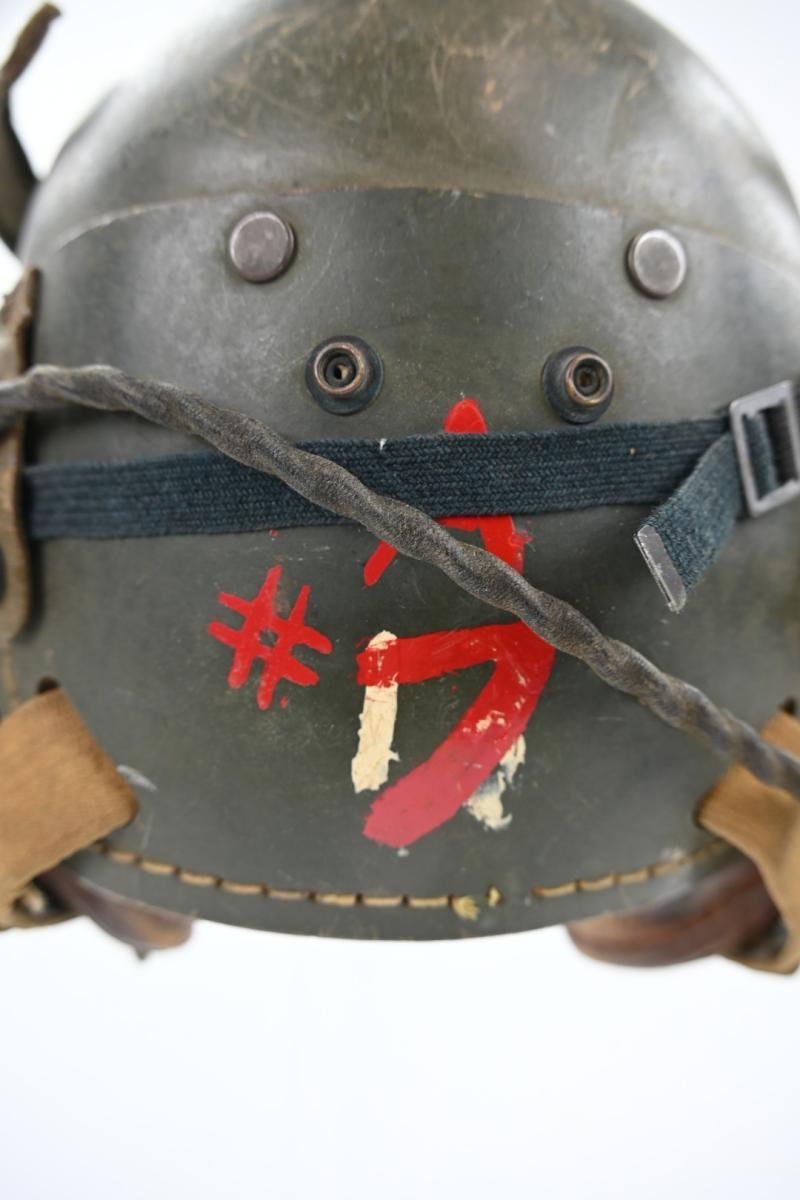 US WW2 Named Tanker Helmet Headset — image 7