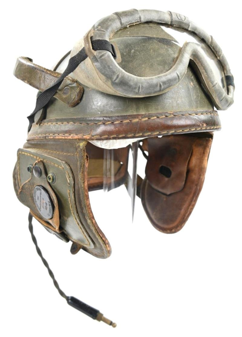 US WW2 Named Tanker Helmet Headset — image 9
