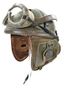 US WW2 Named Tanker Helmet Headset