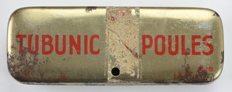 British WW2 RAF First Aid Morphine Tin Can with Content — image 2