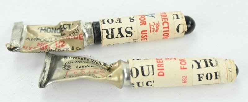 British WW2 RAF First Aid Morphine Tin Can with Content — image 5