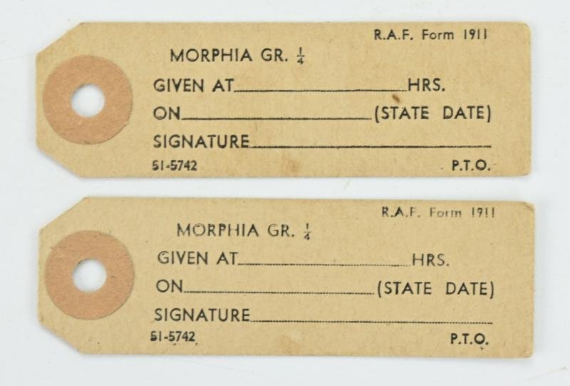 British WW2 RAF First Aid Morphine Tin Can with Content — image 7