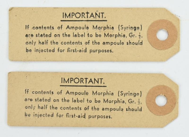 British WW2 RAF First Aid Morphine Tin Can with Content — image 8