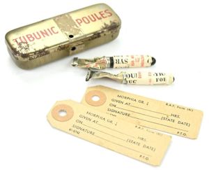 British WW2 RAF First Aid Morphine Tin Can with Content