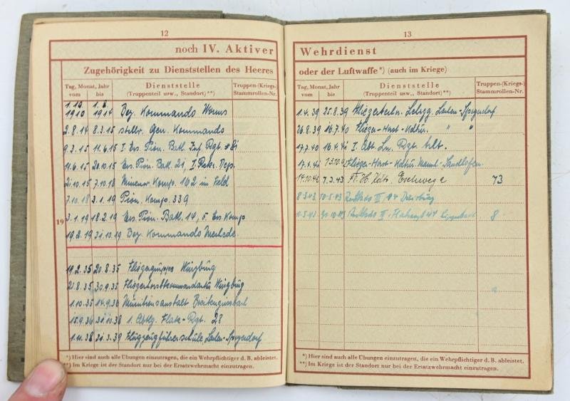 German LW Wehrpass 'Inspector Friedrich Lahm' — image 5