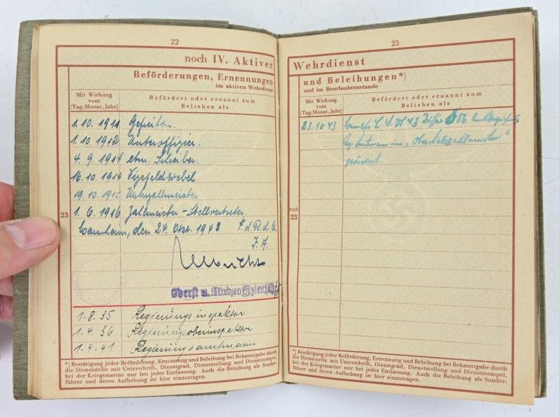 German LW Wehrpass 'Inspector Friedrich Lahm' — image 7