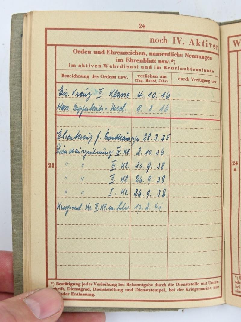 German LW Wehrpass 'Inspector Friedrich Lahm' — image 8