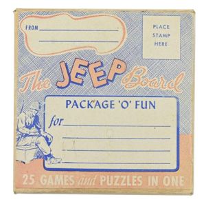 US WW2 'The Jeep' Board Game 1943