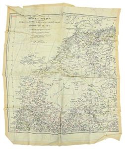 British RAF WW2 Escape Map 'North Africa'