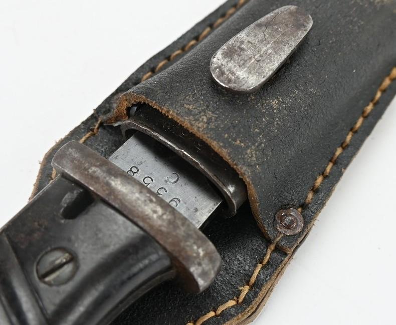 German WH K98 Mauser Bayonet with Frog '41cul' — image 12