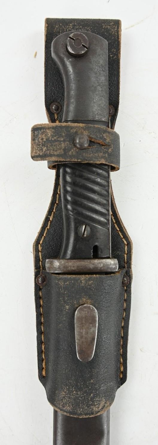 German WH K98 Mauser Bayonet with Frog '41cul' — image 2