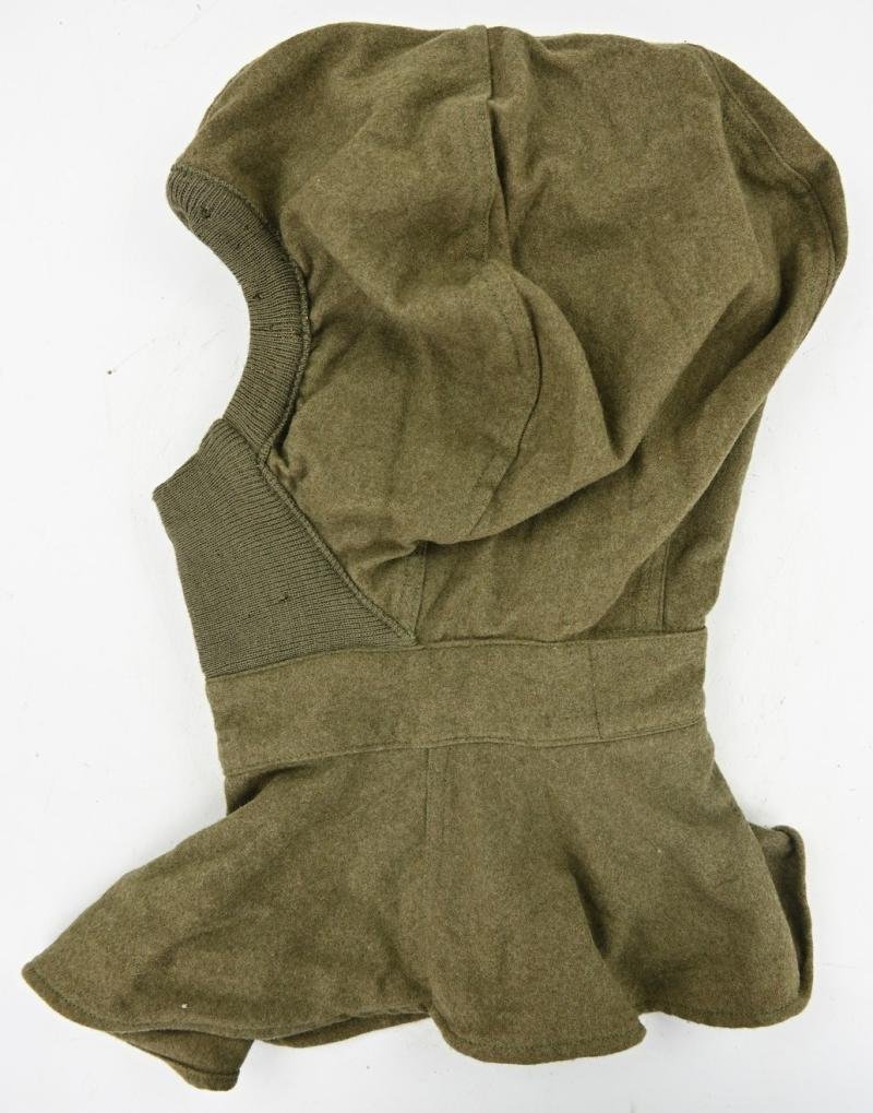 US WW2 Wool OD Special Gas Protection Hood — image 2