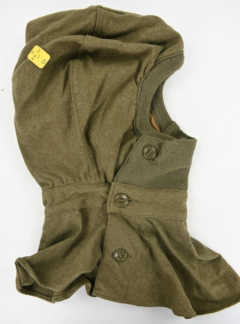 US WW2 Wool OD Special Gas Protection Hood — image 3