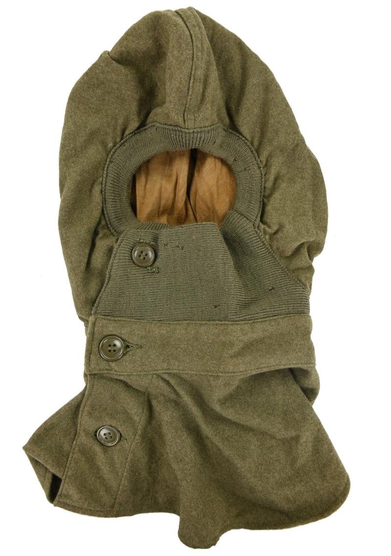 US WW2 Wool OD Special Gas Protection Hood — image 5