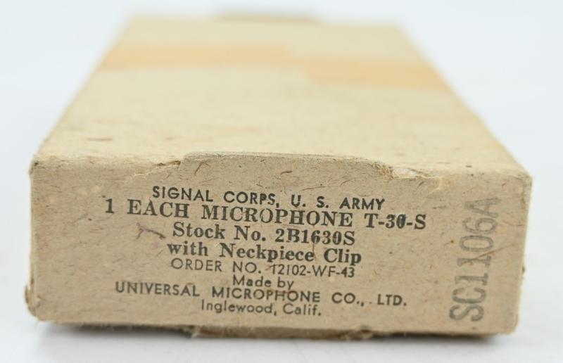 US WW2 Army T-30-S Throat Microphone in package — image 2