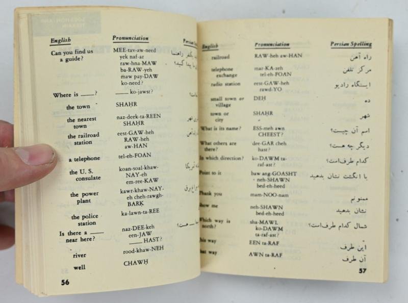 US WW2 Persian Phrase Book — image 6