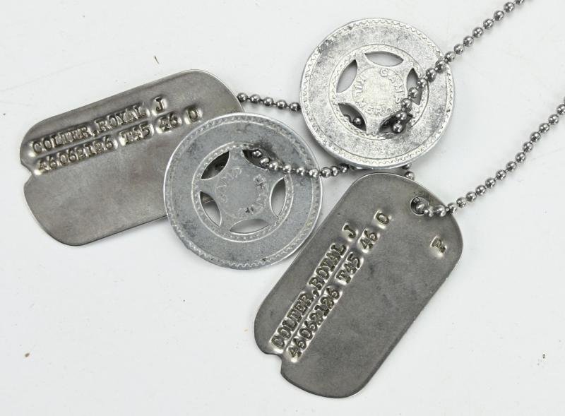 US WW2 508th PIR 82nd Airborne Paratrooper Dog-Tag Set — image 2