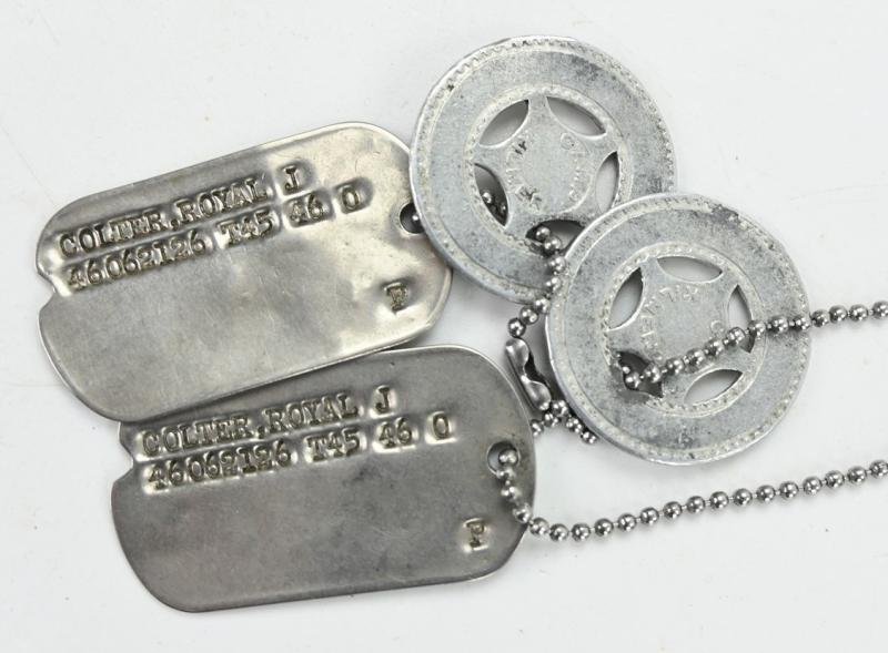 US WW2 508th PIR 82nd Airborne Paratrooper Dog-Tag Set — image 3