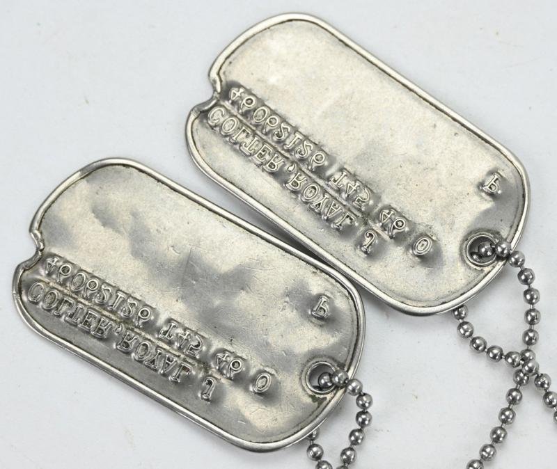 US WW2 508th PIR 82nd Airborne Paratrooper Dog-Tag Set — image 9