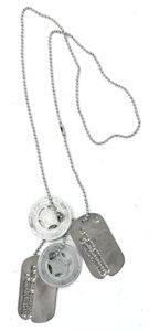 US WW2 508th PIR 82nd Airborne Paratrooper Dog-Tag Set