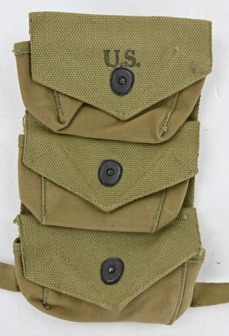 US WW2 3-Pocket Grenade Pouch 1944 — image 2