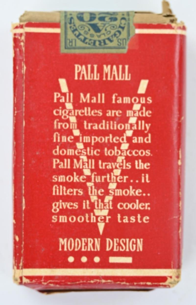 US WW2 Pall Mall Package of Cigarets — image 3