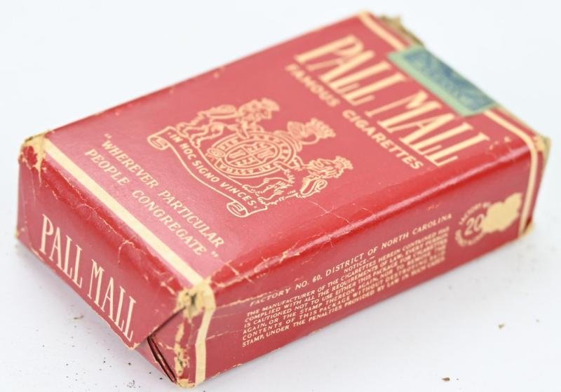 US WW2 Pall Mall Package of Cigarets — image 6