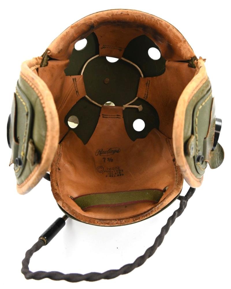 US WW2 Rawlings Tanker Helmet Complete — image 10